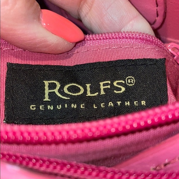 Rolfs - Vibrant Pink Leather Top Handle Bag - Picture 3 of 5